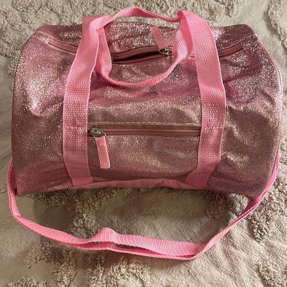 Unknown Handbags - Pink Glitter Mini Sports Bag